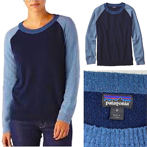 Patagonia Sweaters - Patagonia Worn Wear Women's Loislee Crew Ragland Sleeve Pullover Sweater M